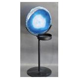 Candle Holder w/Gemstone Slab