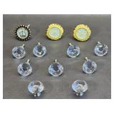 Drawer Pulls - Faceted Glass, etc