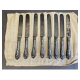 Classic Silverplate Table Knives in Roll-up