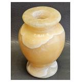 Small Carved Onyx Vase 4.5' tall