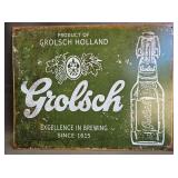 Reproduction Grolsch Beer Tin Sign