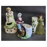 Vintage Pottery Fashion Ladies Vases (3)