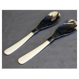 Vintage Bone & Horn Salad Servers