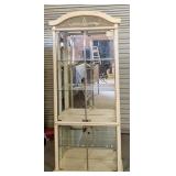 Glass Display Cabinet - No Glass on One Side