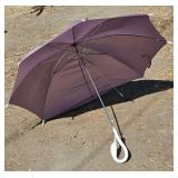 Gloria Vanderbilt Swan Handle Umbrella -as is