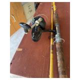 Vintage Garcia Mitchell 306 Spinning Reel and Wrig