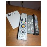 Lot of Three Used Remote Controls: Universal, DVD,