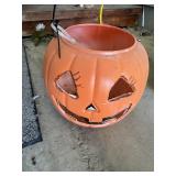 Orange Plastic Jack-o'-Lantern Pumpkin Halloween B