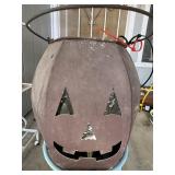 Weathered Metal Jack-o'-Lantern Halloween Decorati