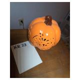 Orange Ceramic Decorative Pumpkin