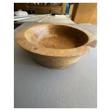 Rustic Turned Wooden Bowl