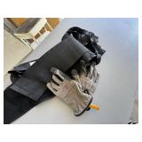 Black Support Belt and WARN Work Gloves
