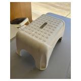 Textured Plastic Step Stool with Integrated Handle