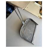 Vintage Metal Hand Dustpan with Wire Handle