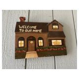 Hand-Painted Wooden Welcome Home House Sign