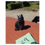 Avon Glossy Black Sitting Cat Figurine