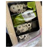 Assorted Metal Washers in Multi-Compartment Organi