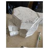 Stack of Octagonal Concrete Pavers