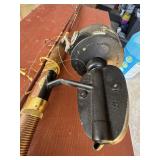 Vintage Fishing Rod and Black Reel Combo, Made in