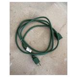 Green Two-Prong Electrical Extension Cord