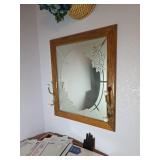 Wooden Wall Mount Mirror