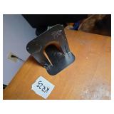 Worn Black Metal U-Shaped Display Stand or Holder
