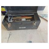 Crescent Metal Toolbox with Assorted Hand Tools