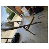 Tan Metal Folding Chair