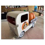 Cream Vintage-Style Pickup Truck Fall/Thanksgiving