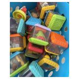 Colorful Plastic Sensory Stacking Cubes Collection