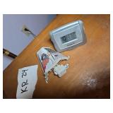 SkyScan Digital Alarm Clock and Decorative Winter