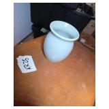 White Ceramic Flared Rim Vase or Pot