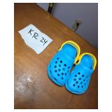 Children's Blue and Yellow Foam Clog Sandals