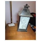 Winter Themed Decorative Lantern with Snowman and