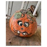 Painted Jack-o'-Lantern Rock Decoration