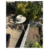 Floral Porcelain Teacup and Saucer Set garden deco