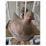 Hen on Nest Garden Statue