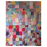 Colorful Patchwork Quilt with Assorted Fabric