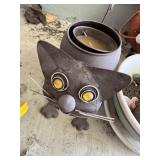 Rustic Metal Cat Candle Holder