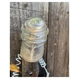 Vintage Clear Glass Utility Insulator