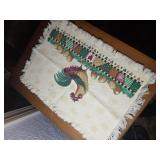 Rooster Placemat and Handmade Dream Catcher