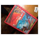Disney Pixar Cars Red Plastic Toy Car Storage Case