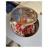 Collector tin with craft supplies