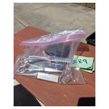 Lot of 4 Metal Hair Grooming Tools in Zip Bag