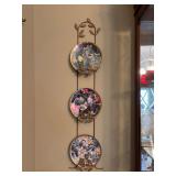 6 Decorative Wall Plates with Hangers