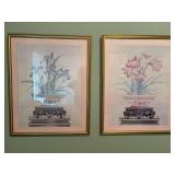 Pair of Prints in Gold Frames 24”x29”