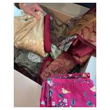 Box Lot of Assorted Linens