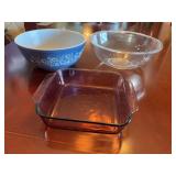 Pyrex 4L Mixing Bowl, 2qt Baking Dish, Blue Mixing Bowl