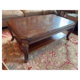 Carved Leg Coffee Table -  49”L x 30”W x 18”H