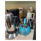 Coffee Pots, Tea Pot, Coffee Grinder, Misc